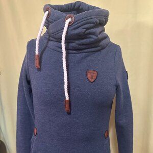 Wanakome Women's Blue Hoodie Sweater Size XS Live in the Sunshine